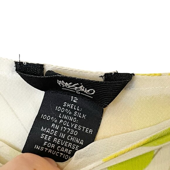 Y2K Vtg Silk Chiffon Floral Skirt Spring Summer Easter 12 Fairycore Flower 90s - Picture 4 of 4